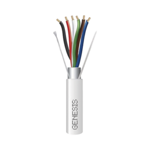 Carrete de 305 Metros / Cable de Cobre / 6 x 18 AWG  / Plenum / Color Blanco / Blindado / Para Aplicaciones de Alarmas de Intrusión / Control de Acceso / Automatización / Interfonos y Tv Porteros