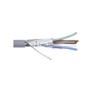 Cable Calibre 22, CMR, 6 Conductores, Blindado, 305 metros, Color Gris