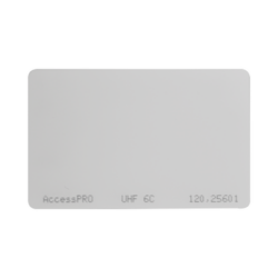 Tag UHF tipo Tarjeta para lectoras de largo alcance 900 MHZ / EPC GEN 2 / ISO 18000 6C / No imprimible / NO incluye porta tarjeta
