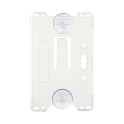 Porta tarjeta de plastico ABS / Transparente / Compatible con tarjetas ACCESSCARDEPC / PROCARDX o Formato CR80