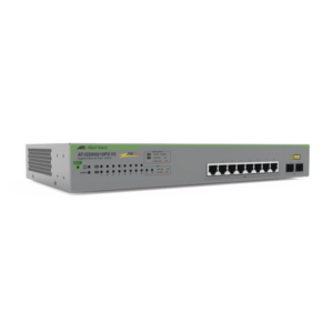 Switch PoE+ Gigabit WebSmart de 10 puertos 10/100/1000 Mbps (2 x Combo) + 2 puertos gigabit SFP (Combo), 75 W