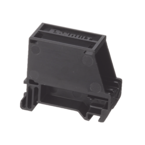 Adaptador de 1 Puerto, Para Conectores Tipo Mini-Com, Blindado, Montaje en Riel Din Estándar de 35mm, Color Negro