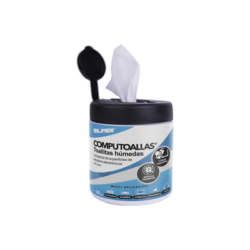 Toallas húmedas antibacteriales, para limpieza de gabinetes, equipos de cómputo, audio, vídeo y telefonía, 30 piezas
