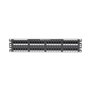 Panel de Parcheo de Impacto (110), Plano, Categoría 6A, de 48 Puertos, 2UR
