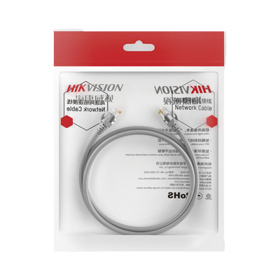 Cable de Parcheo (Patch Cord) / UTP / Cat. 6 (24 AWG) / 10 Metros / Color Gris / Ideal para PoE+ / Interior
