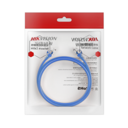 Cable de Parcheo (Patch Cord) / UTP / Cat. 6 (24 AWG) / 2 Metros / Color Azul / Ideal para PoE+ / Interior