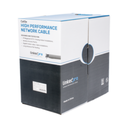 Bobina de cable de 305 m ( 1000 ft ) Cat5e, Aleación de Cobre y Aluminio ( CCA ), color Gris, Uso Interior.