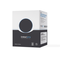 Bobina de cable de 305 m ( 1000 ft ) Cat5e, Aleación de Cobre y Aluminio ( CCA ), color Gris, Uso Interior.