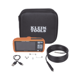 Cámara Boroscopio de Inspección 5.5mm 720p USB-C,  LCD 4.3" Color, Cuello de Cisne Nylon de 10' (3m) con Imán, Espejo, 6 LED´s. Batería Io-Li Recargable. Ideal en Electricidad, HVAC, Plomería y Aviación