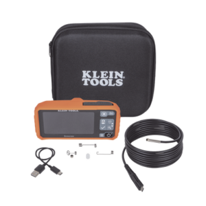 Cámara Boroscopio de Inspección 5.5mm 720p USB-C,  LCD 4.3" Color, Cuello de Cisne Nylon de 10' (3m) con Imán, Espejo, 6 LED´s. Batería Io-Li Recargable. Ideal en Electricidad, HVAC, Plomería y Aviación