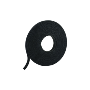 Rollo de Cinta de Contacto, de 15 Pies (4.5m) de Largo, 19.1 mm de Ancho, Color Negro