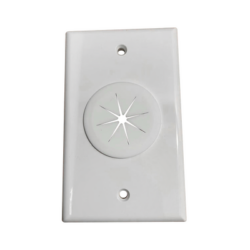 Placa de Pared, con Orificio y Grommet, Ideal para pasar cables