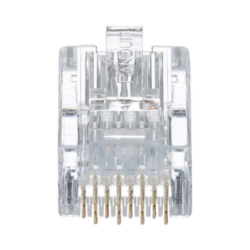 Plug RJ45 Cat5e, Para Cable UTP de Calibres 24-26 AWG, Chapado en Oro de 50 micras, Paquete de 50 piezas
