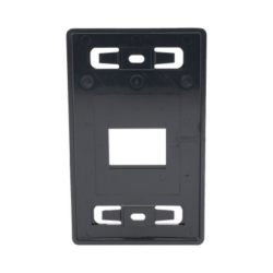 Placa de pared modular MAX, de 2 salida, Color Negro