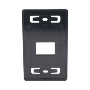 Placa de pared modular MAX, de 2 salida, Color Negro