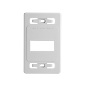 Placa de pared modular MAX, de 3 salidas, color blanco, version bulk (Sin Empaque Individual)