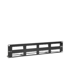 PATCH PANEL MAX VACIO ID VERTICAL UTP 48 PTOS PLANO 2U NEGRO