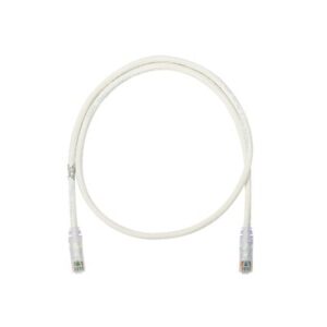 Cable de parcheo UTP Categoría 6, con plug modular en cada extremo - 1 m. - Blanco mate