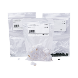 Plug RJ45 Cat6, Para Cable UTP  Calibre 23 a 26 AWG, Chapado en Oro de 50 micras, Bolsa con 50 piezas