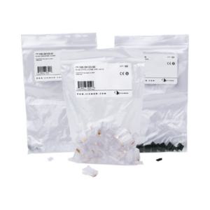 Plug RJ45 Cat6, Para Cable UTP  Calibre 23 a 26 AWG, Chapado en Oro de 50 micras, Bolsa con 50 piezas