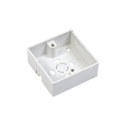 Caja plástica para instalación del botón PRO802B 86 x 86 mm