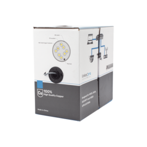 Bobina de cable de 305 m, ( 1000 ft ), Cat5e, alto desempeño, de color Gris, UL, para aplicaciones en video vigilancia, redes de datos. Uso Interior