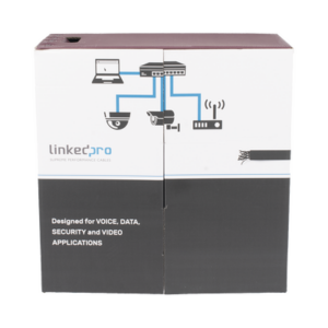 Bobina de Cable UTP 305 m, Cat5e Con DOBLE FORRO, para Exterior, CLIMAS EXTREMOS, Color Negro