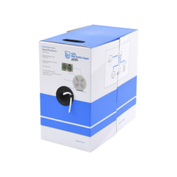 Bobina de Cable UTP Cat5e para Exterior en Color Blanco / 305 Metros / Certificada UL / Sin Blindaje