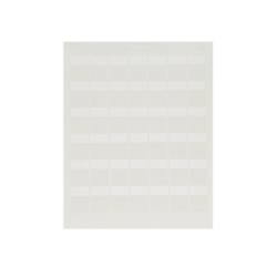 Paquete de Hojas con 2500 Etiquetas de Identificación Auto-laminadas para Impresora Láser/Inyección de Tinta, para Cables de 4.1 a 8.1 mm de Diámetro (10 - 6 AWG), Color Blanco