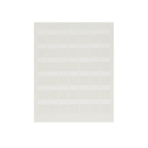 Paquete de Hojas con 2500 Etiquetas de Identificación Auto-laminadas para Impresora Láser/Inyección de Tinta, para Cables de 4.1 a 8.1 mm de Diámetro (10 - 6 AWG), Color Blanco