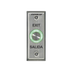 Botón de Salida con Aro Iluminado Color Verde y Rojo / IP65 / Buzzer / Función Toggle (Enclavado) / Temporizador  / Relevador NC/NO/ Uso Exterior e Interior.