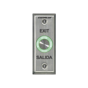 Botón de Salida con Aro Iluminado Color Verde y Rojo / IP65 / Buzzer / Función Toggle (Enclavado) / Temporizador  / Relevador NC/NO/ Uso Exterior e Interior.