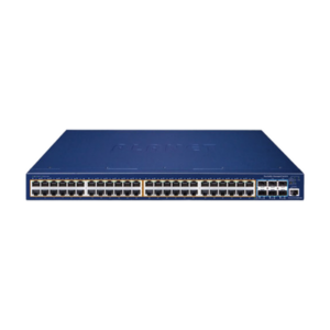 Switch Administrable Stacking Capa 3, 48 Puertos PoE Gigabit 802.3at, 6 Puertos SFP de 10 G, Incluye Fuente Redundante de 55 V cc