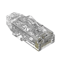 Plug RJ45 Cat6/6A, Para Cable UTP de Calibre 28 AWG (Diámetro Reducido), Chapado en Oro de 50 micras, Paquete de 100 piezas