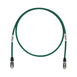 Patch Cord Cat6A, Blindado S/FTP, CM/LS0H, 13ft, Color Verde