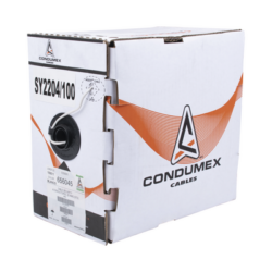 Bobina de 305 Metros / Cable de Cobre / 4 x 22 AWG / Tipo Alarmas UL / Para Interior / Color Blanco / Para Aplicaciones de Alarmas de Intrusión / interfonos / TV Porteros / y Multi-Propósito/ Hecho en México