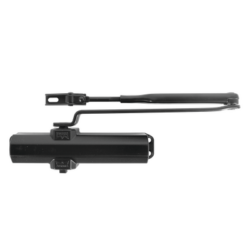 Cierrapuertas Fuerza 4/ Para puertas de hasta 1100 mm de Ancho/ Color Negro /Certificación UL