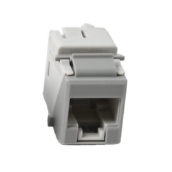 Jack UltraMAX Cat5e, UTP, Tipo Keystone, Color Gris, Punch Down