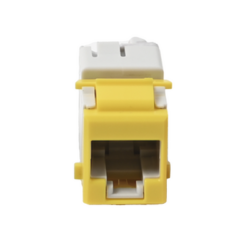 Jack UltraMAX Cat5e, UTP, Tipo Keystone, Color Amarillo, Punch Down