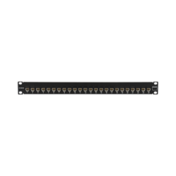 Patch Panel UltraMAX. UTP, Precargado con Jacks Cat6, 24 Puertos, Plano, 1U