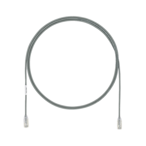 Cable de Parcheo TX6, UTP Cat6, Diámetro Reducido (28AWG), Color Gris, 1.5 m