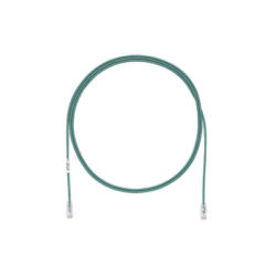 Cable de Parcheo TX6, UTP Cat6, Diámetro Reducido (28AWG), Color Verde, 10ft