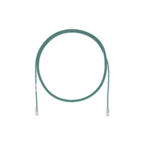 Cable de Parcheo TX6, UTP Cat6, Diámetro Reducido (28AWG), Color Verde, 10ft