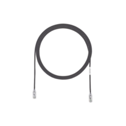 Cable de Parcheo TX6, UTP Cat6, Diámetro Reducido (28AWG), Color Negro, 3ft