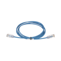 Cable de Parcheo TX6, UTP Cat6, Diámetro Reducido (28AWG), Color Azul, 3ft