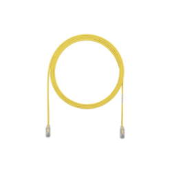 Cable de Parcheo TX6, UTP Cat6, Diámetro Reducido (28AWG), Color Amarillo, 3ft
