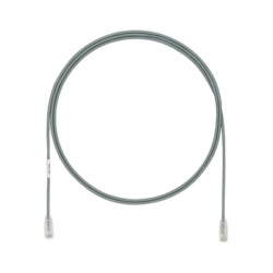 Cable de Parcheo TX6, UTP Cat6, Diámetro Reducido (28AWG), Color Gris, 5ft
