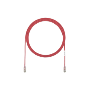 Cable de Parcheo TX6, UTP Cat6, Diámetro Reducido (28AWG), Color Rojo, 5ft