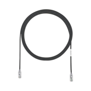 Cable de Parcheo TX6, UTP Cat6, Diámetro Reducido (28AWG), Color Negro, 7ft