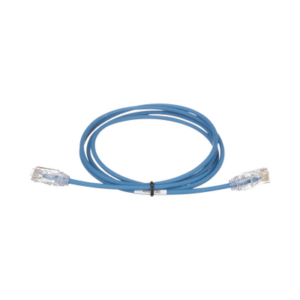 Cable de Parcheo TX6, UTP Cat6, Diámetro Reducido (28AWG), Color Azul, 7ft